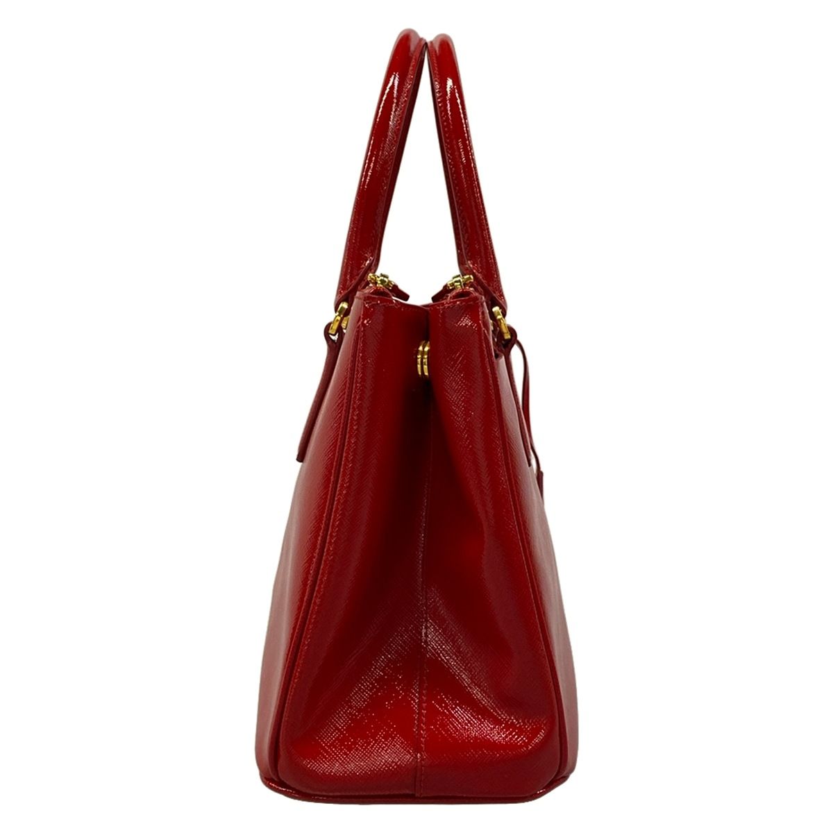 Prada Handbag Galleria Small Bag Red Leather — view 2
