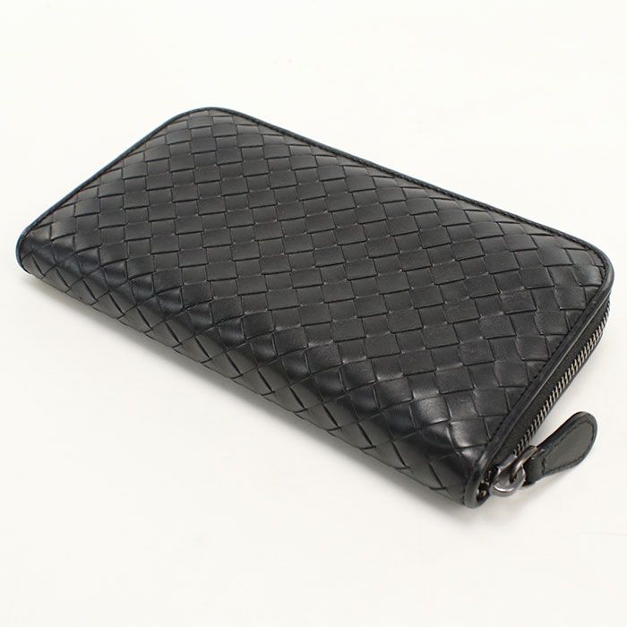 Bottega Veneta Zip Around Wallet Intrecciato Leather — view 2