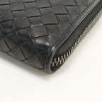 Bottega Veneta Zip Around Wallet Intrecciato Leather — view 4