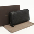 Bottega Veneta Zip Around Wallet Intrecciato Leather