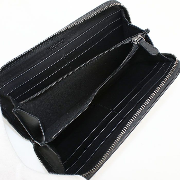 Bottega Veneta Zip Around Wallet Intrecciato Leather — view 3