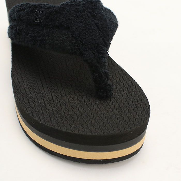 Chanel Thong Sandals Cotton — view 6