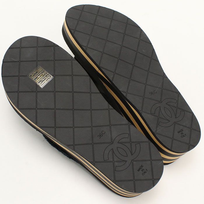 Chanel Thong Sandals Cotton — view 7