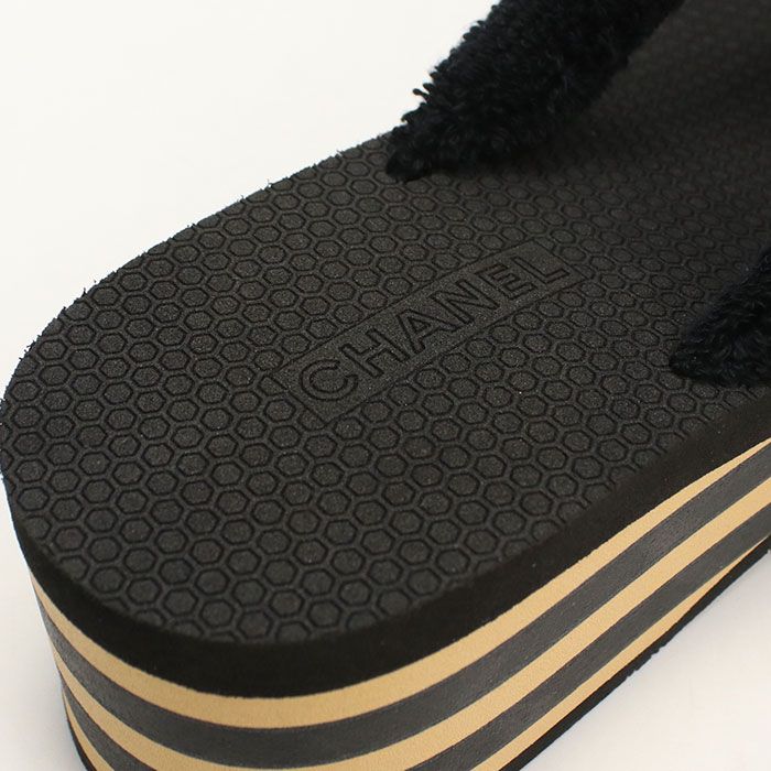 Chanel Thong Sandals Cotton — view 5