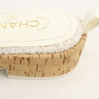 Chanel Sandals Tweed White — view 5