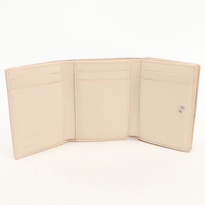Loewe Trifold Wallet Anagram Pebble Grain Calf — view 3
