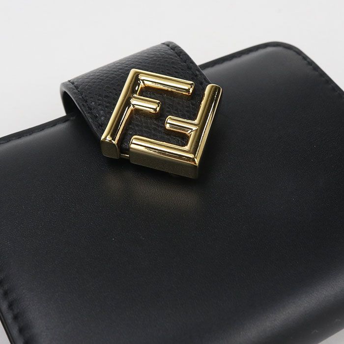 Fendi FF Diamond Alwa Bifold Wallet Calfskin — view 8