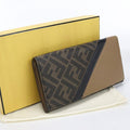 Fendi Diagonal Wallet Bifold Calfskin
