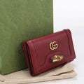 Gucci Compact Wallet Diana Trifold Leather