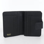 Prada Saffiano Triangle Bifold Wallet Calfskin — view 3