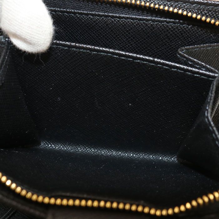 Prada Saffiano Triangle Bifold Wallet Calfskin — view 6