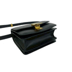 Celine Classic Box Leather Shoulder Bag Semi Pochette Black — view 7