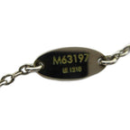 Louis Vuitton Necklace Essential Monogram LV Pendant Logo Silver — view 8