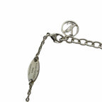 Louis Vuitton Necklace Essential Monogram LV Pendant Logo Silver — view 6