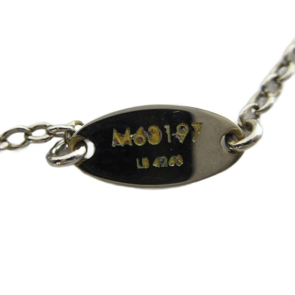 Louis Vuitton Necklace Essential Monogram LV Pendant Logo Silver — view 8