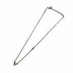 Louis Vuitton Necklace Essential Monogram LV Pendant Logo Silver — view 3