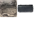 Prada Tessuto Saffiano Black Silver Nylon Leather Boston — view 9