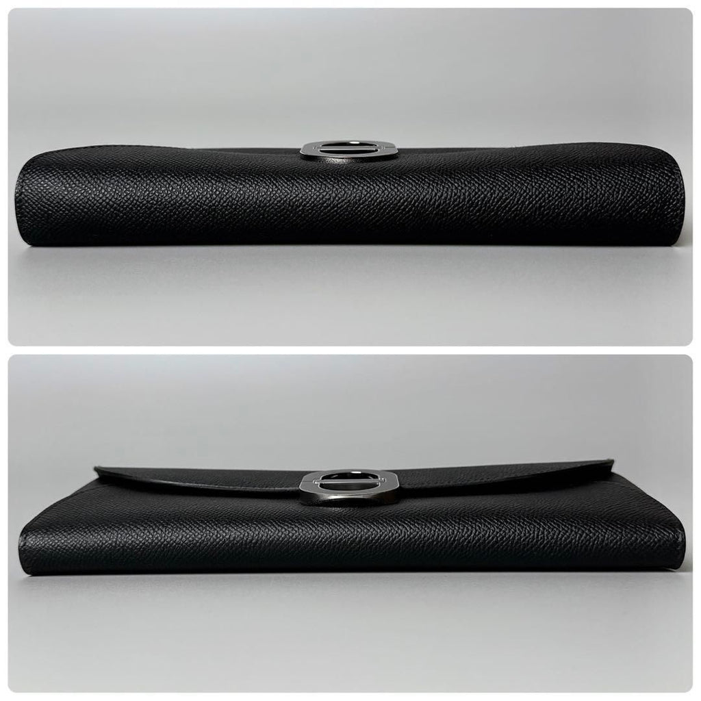 Hermes Chaine D'ancre Tougo Black Epsom Wallet — view 6