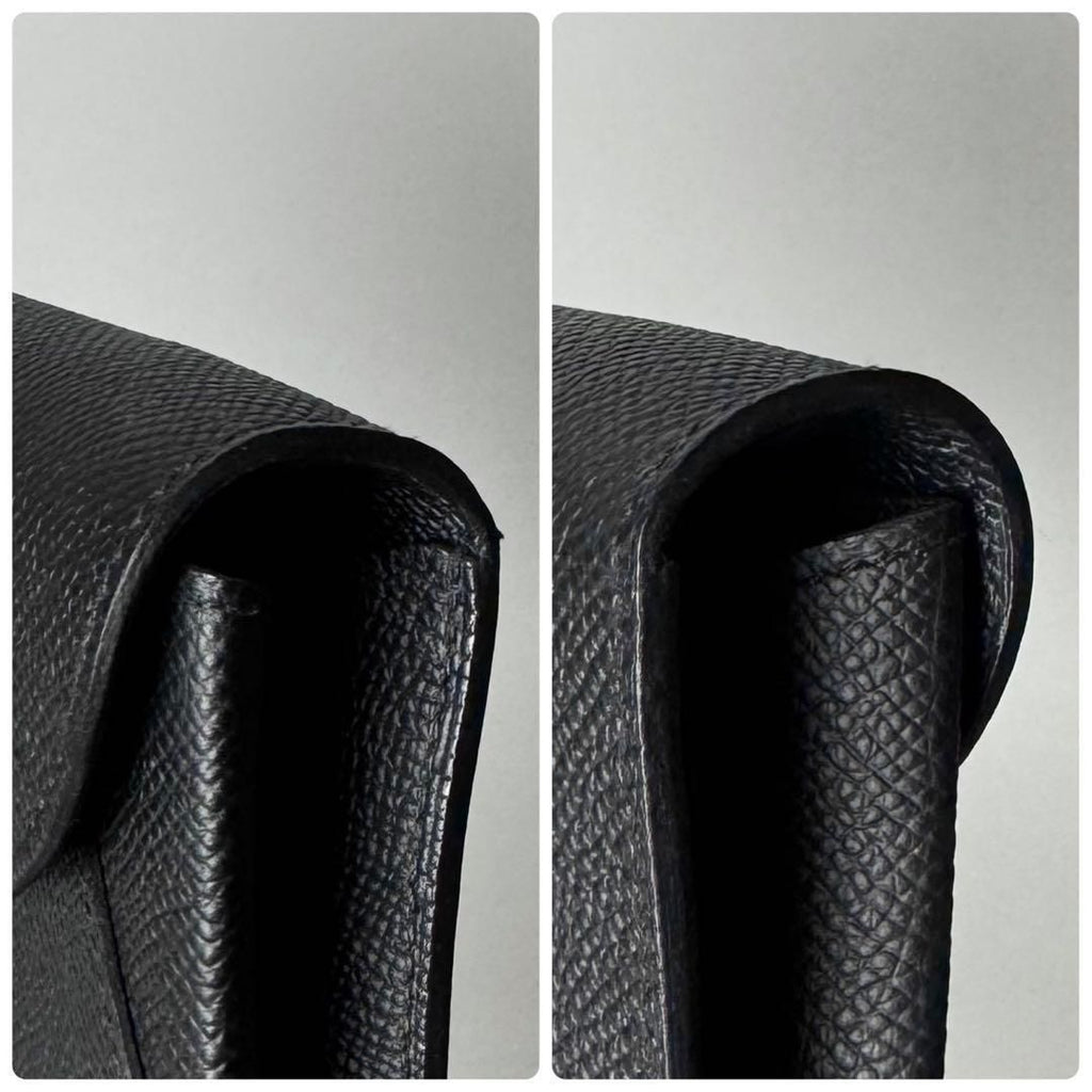 Hermes Chaine D'ancre Tougo Black Epsom Wallet — view 8