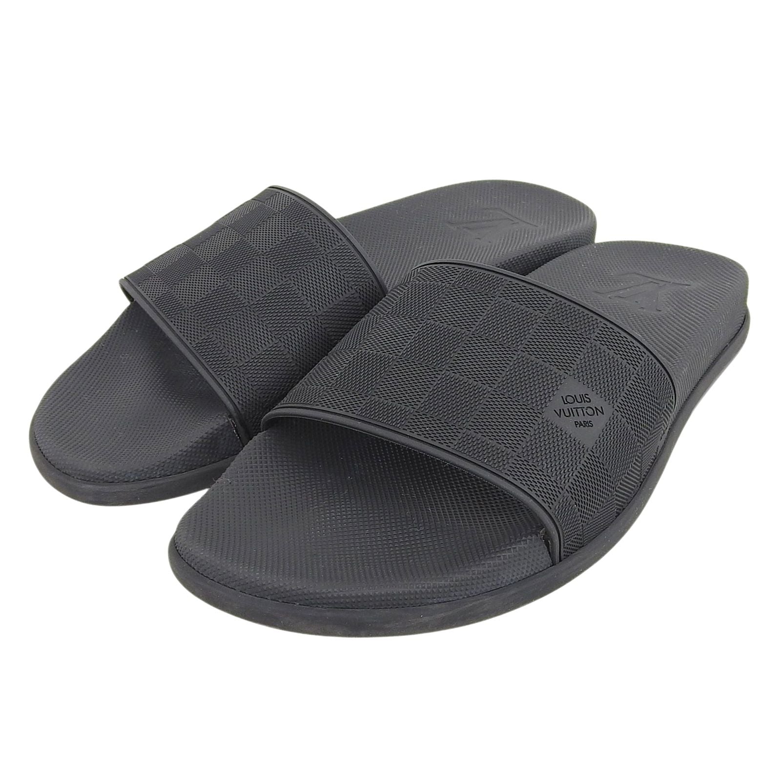 Louis Vuitton Waterfront Line Mules Damier Sandals Black 7