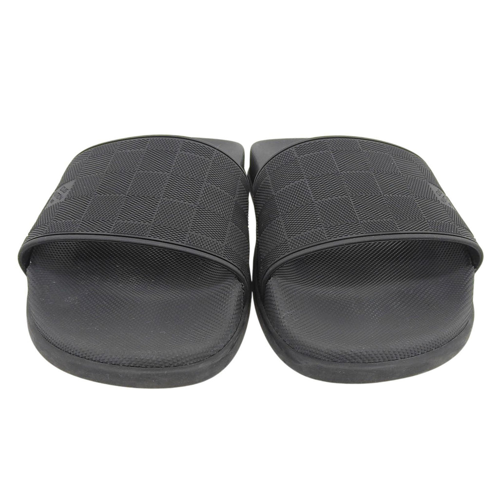Louis Vuitton Waterfront Line Mules Damier Sandals Black 7 — view 3