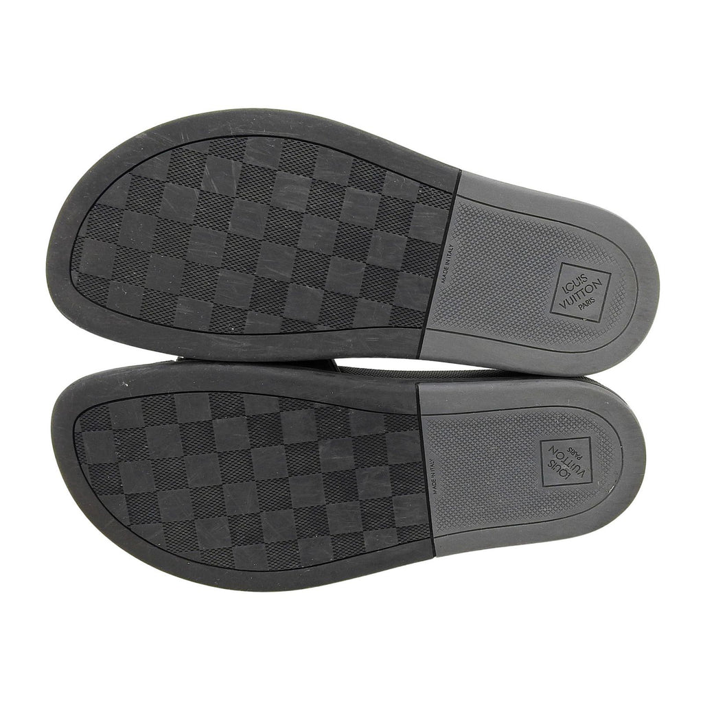 Louis Vuitton Waterfront Line Mules Damier Sandals Black 7 — view 5