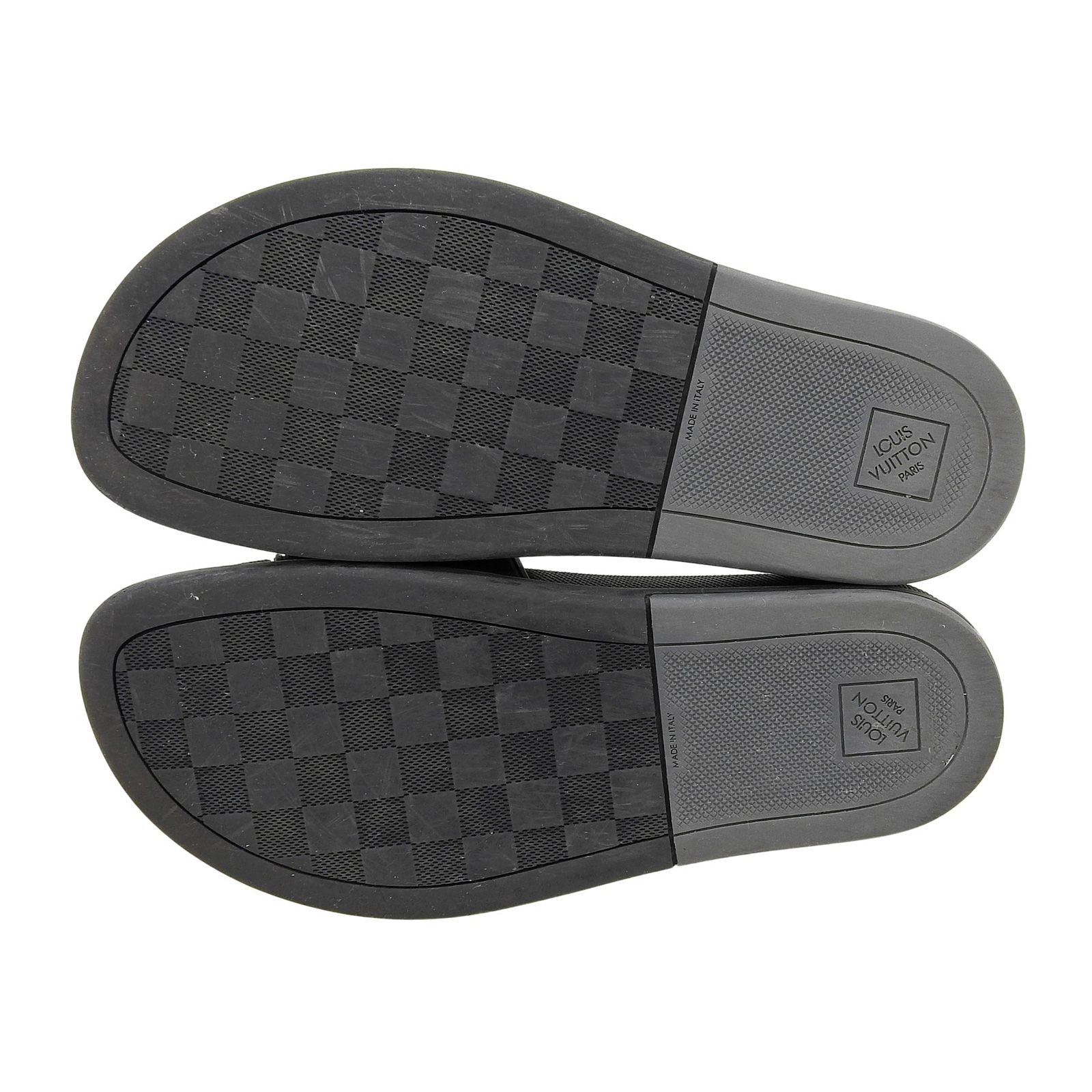 Louis Vuitton Waterfront Line Mules Damier Sandals Black 7 — view 5