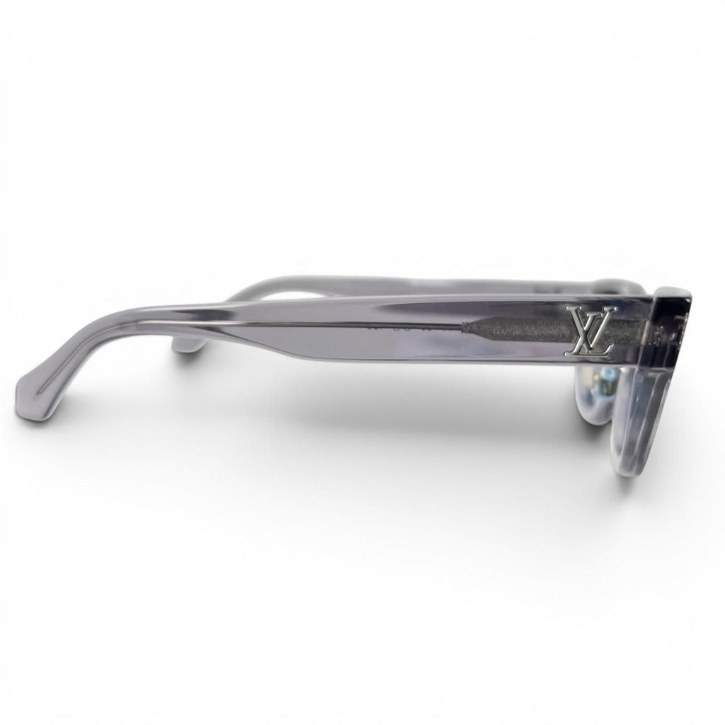 Louis Vuitton LV Confidence Square Round Sunglasses Gray Blue 50⬜23 Eyewear — view 4