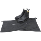Celine Margaret Triomphe Logo Side Gore Chelsea Boots Black — view 2