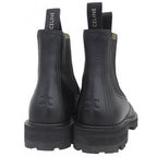 Celine Margaret Triomphe Logo Side Gore Chelsea Boots Black — view 5
