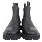 Celine Margaret Triomphe Logo Side Gore Chelsea Boots Black — view 4