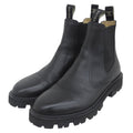 Celine Margaret Triomphe Logo Side Gore Chelsea Boots Black