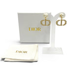 Dior Tribales Earrings CD Crystal Logo Pearl White Gold — view 2