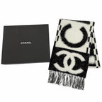 Chanel Cashmere Silk Blend CC Logo Scarf — view 2