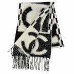 Chanel Cashmere Silk Blend CC Logo Scarf — view 3