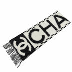 Chanel Cashmere Silk Blend CC Logo Scarf — view 5