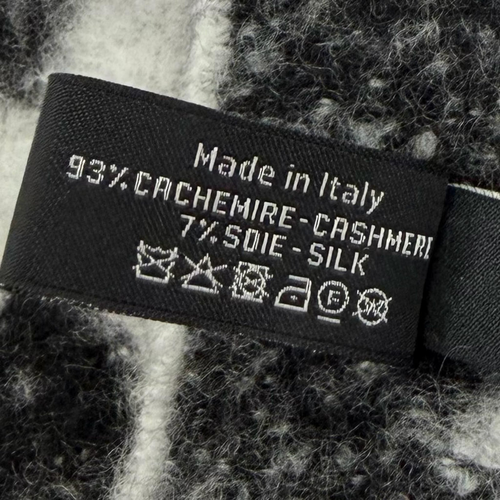 Chanel Cashmere Silk Blend CC Logo Scarf — view 9