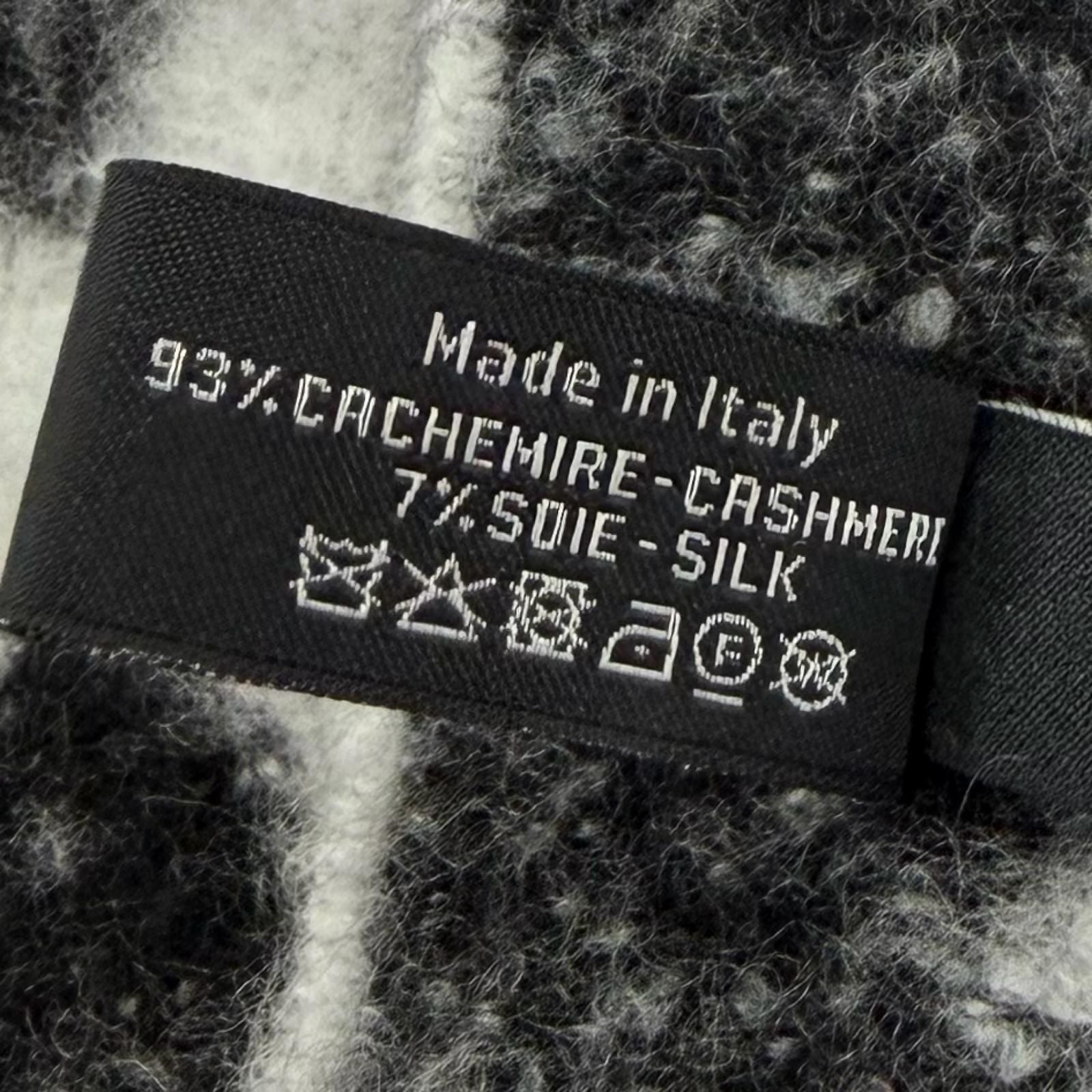 Chanel Cashmere Silk Blend CC Logo Scarf — view 9