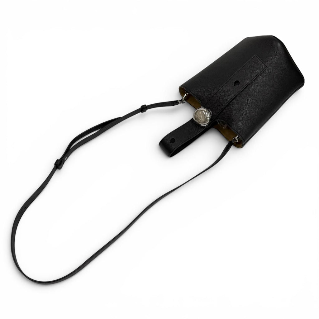 Loewe Pebble Bucket Bag Mini Soft Grain Calf Anagram Leather 2-Way Black — view 9