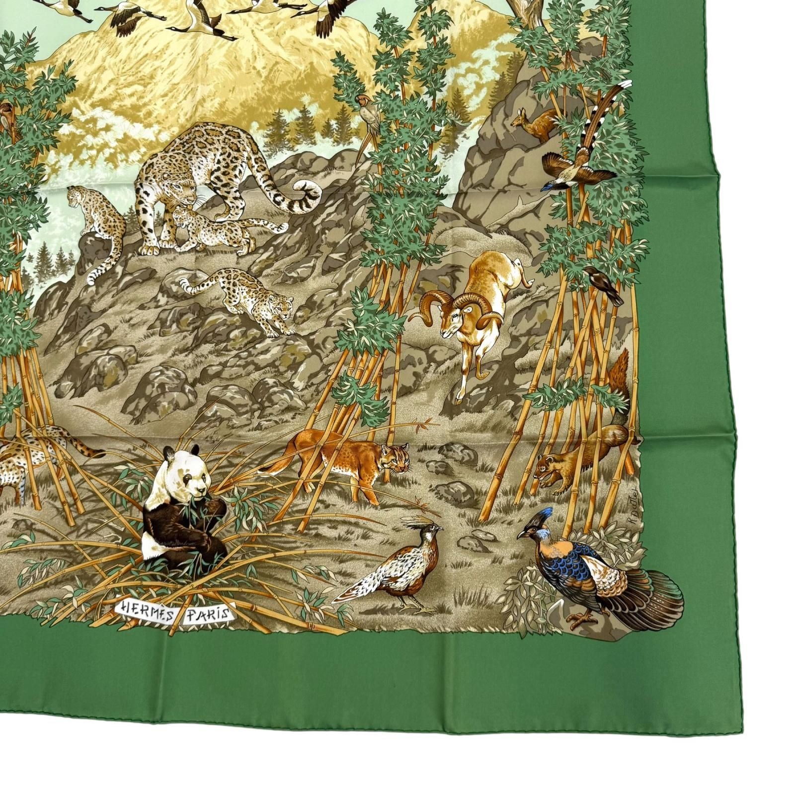 Hermes Carre 90 Sichuan Silk 100% Animal Scarf Multi — view 5