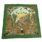 Hermes Carre 90 Sichuan Silk 100% Animal Scarf Multi