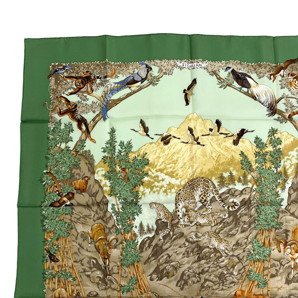 Hermes Carre 90 Sichuan Silk 100% Animal Scarf Multi — view 3