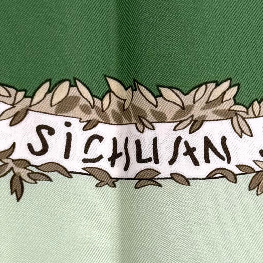 Hermes Carre 90 Sichuan Silk 100% Animal Scarf Multi — view 8