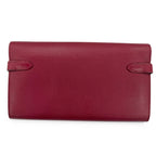 Hermes Kelly Wallet Veau Epsom Ruby Silver — view 2