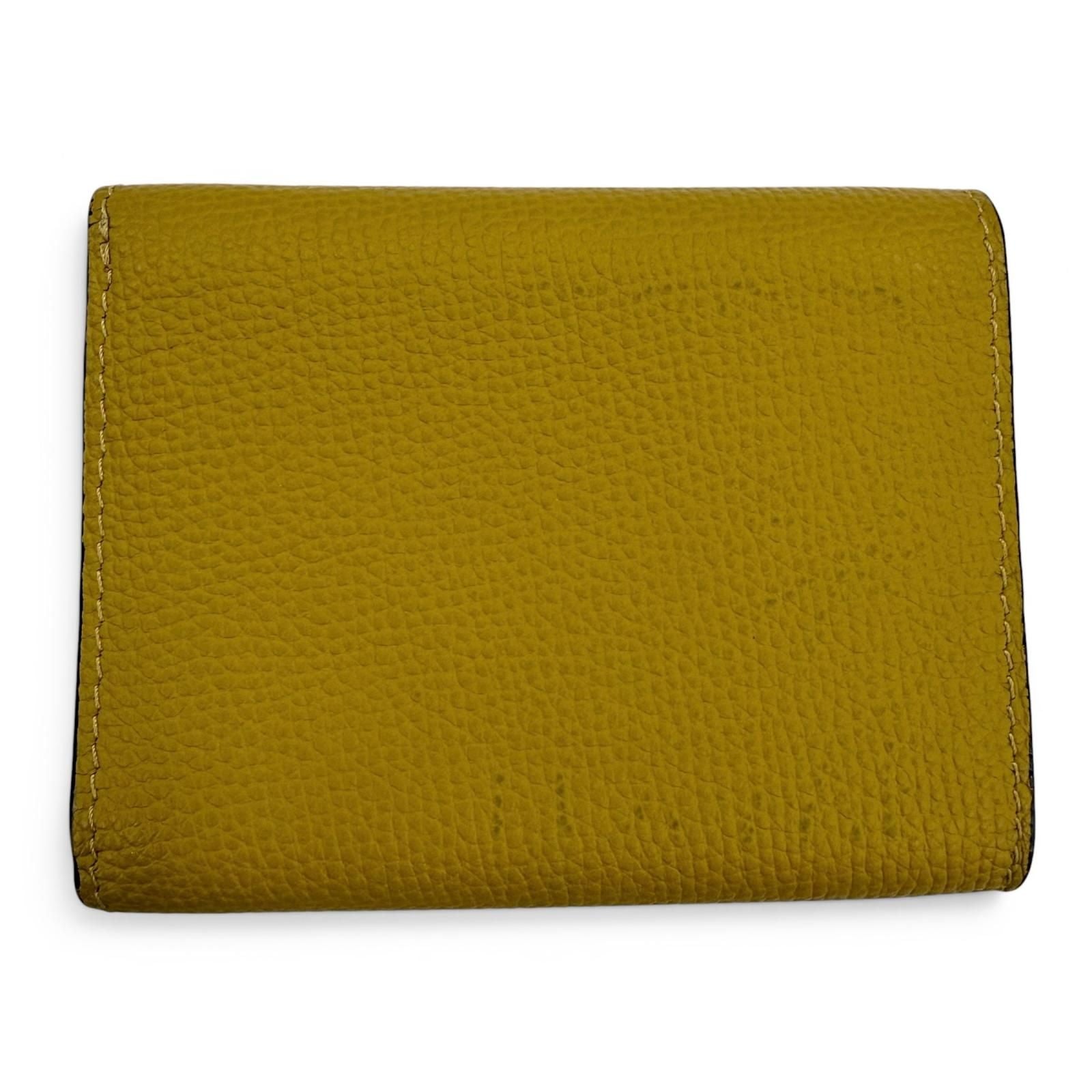 Loewe Anagram Trifold Wallet Grain Calf Leather Compact Brown — view 3
