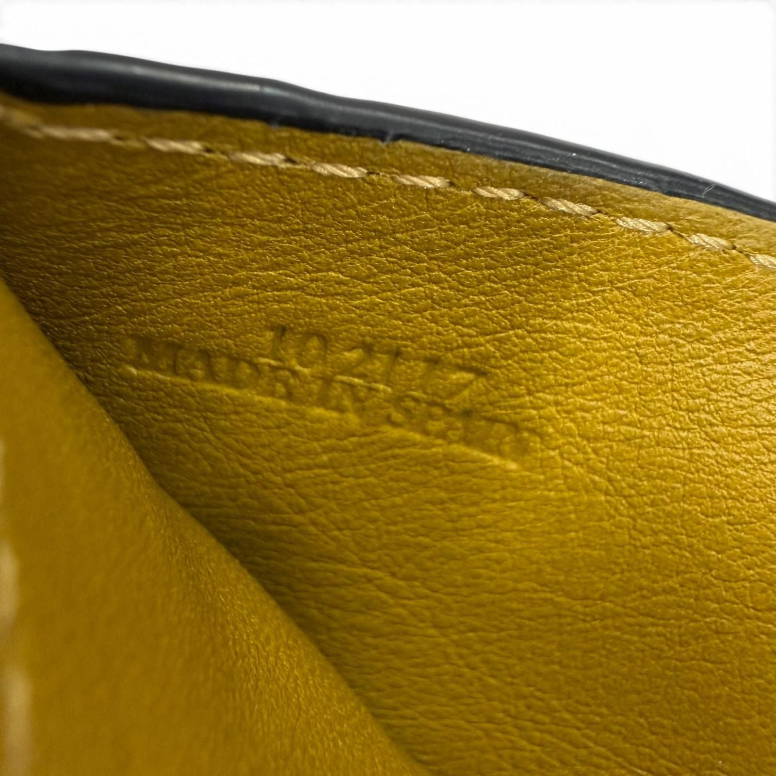 Loewe Anagram Trifold Wallet Grain Calf Leather Compact Brown — view 9