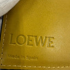 Loewe Anagram Trifold Wallet Grain Calf Leather Compact Brown — view 8