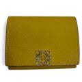 Loewe Anagram Trifold Wallet Grain Calf Leather Compact Brown