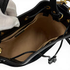 Gucci Sherry Line Suede Cut Replacement Leather 2-Way Shoulder Bag Black — view 5
