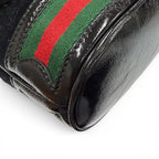 Gucci Sherry Line Suede Cut Replacement Leather 2-Way Shoulder Bag Black — view 6
